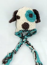 Custom 0-3 month Puppy Crochet Hat (Organic)
