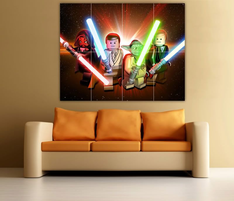 Large Lego Star Wars Poster Big Wall Art eBay