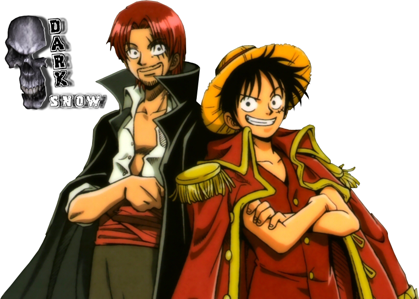 Render shanks y luffy