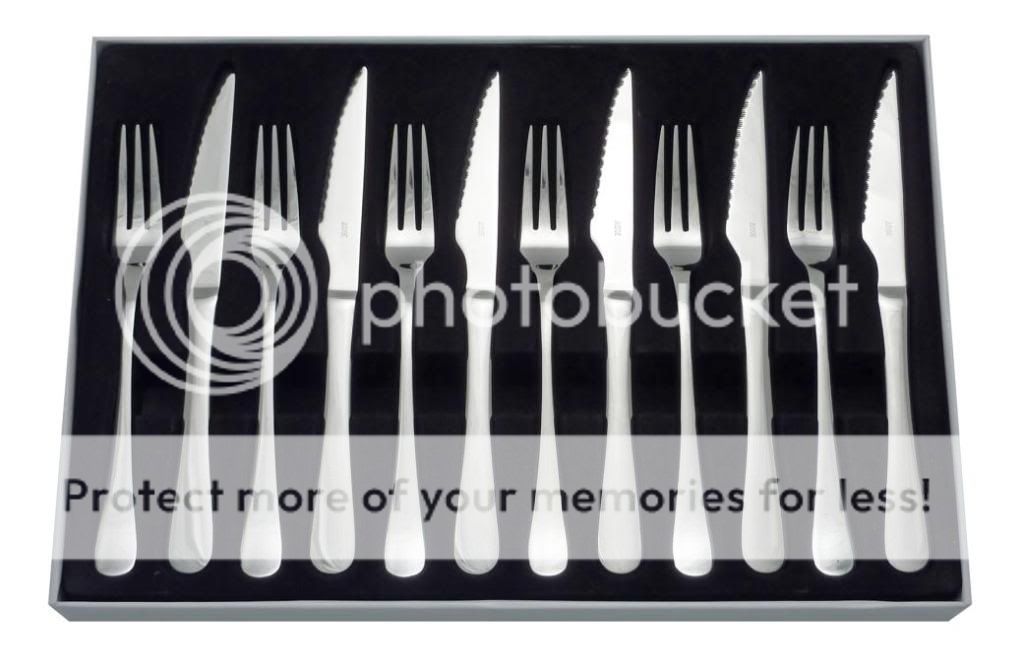 Judge Windsor Cutlery 6 Steak Knives and Forks Set BF36  